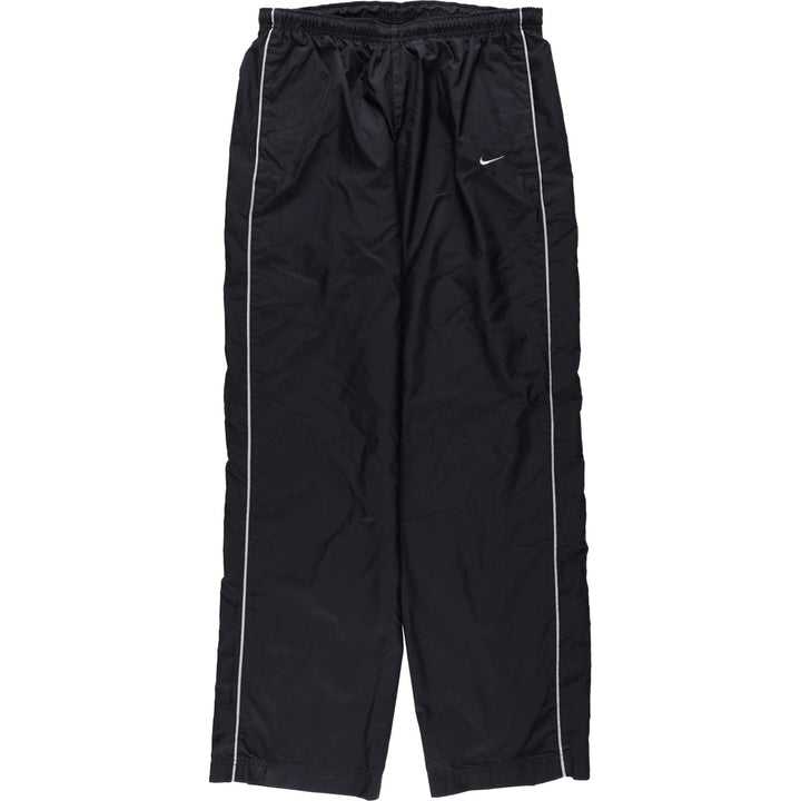 Nike warm-up pants, nylon pants, crinkle pants, men's size M polyester black type Vintage Second Hand