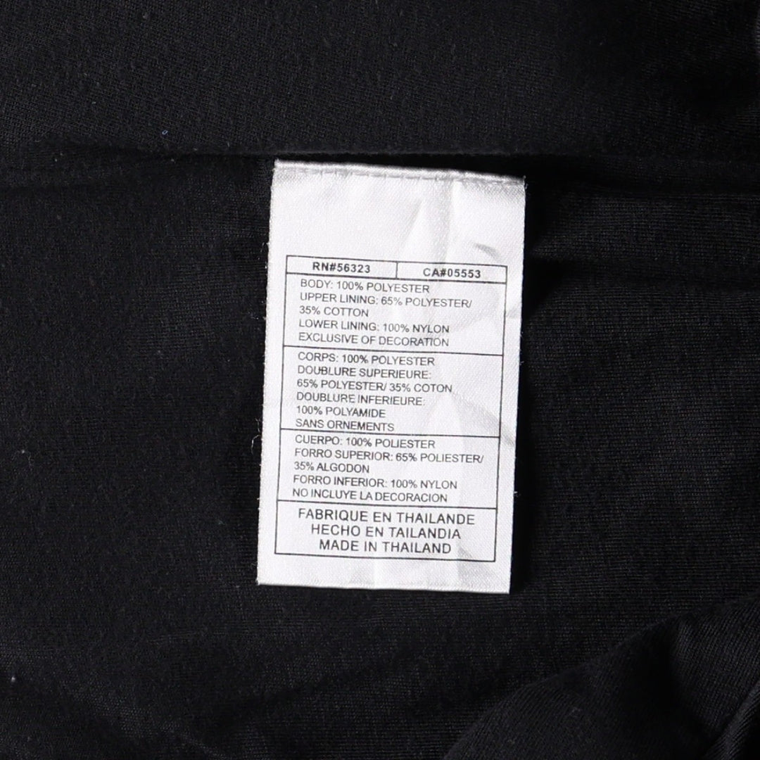 Nike warm-up pants, nylon pants, crinkle pants, men's size M polyester black type Vintage Second Hand