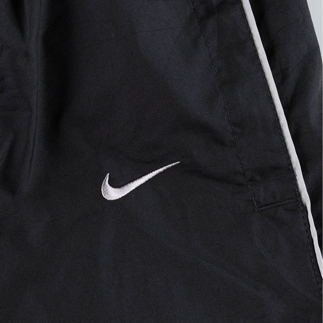 Nike warm-up pants, nylon pants, crinkle pants, men's size M polyester black type Vintage Second Hand
