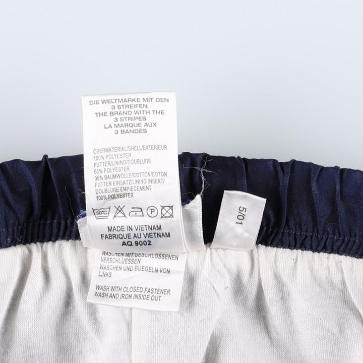 00'S Adidas warm-up pants, nylon pants, rustling pants, men's size L polyester navy blue type Vintage Second Hand