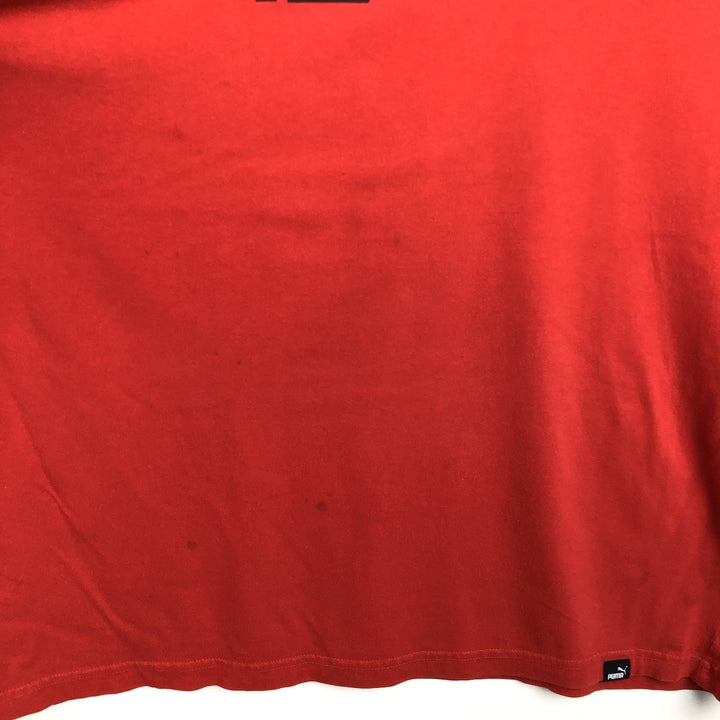 90'S Puma Long-Sleeve T-Shirt, Men's Size XL (Equivalent), Vintage unclear red type Vintage Second Hand