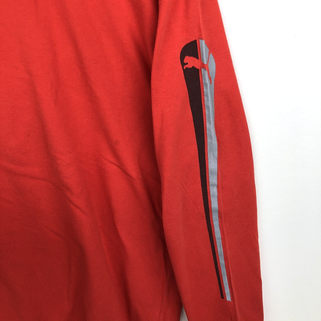 90'S Puma Long-Sleeve T-Shirt, Men's Size XL (Equivalent), Vintage unclear red type Vintage Second Hand