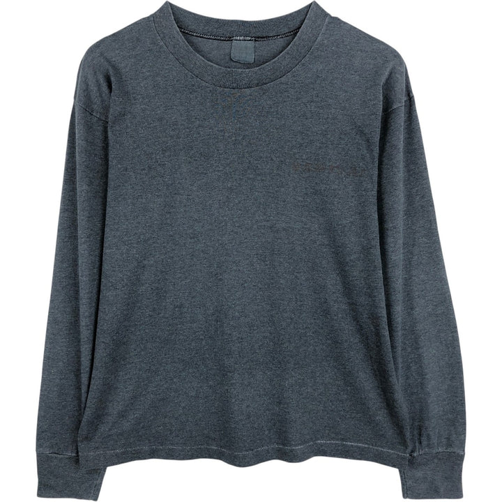 Long-sleeved T-shirt, Men's size L (approx.), Vintage unclear Charcoal Vintage Second Hand