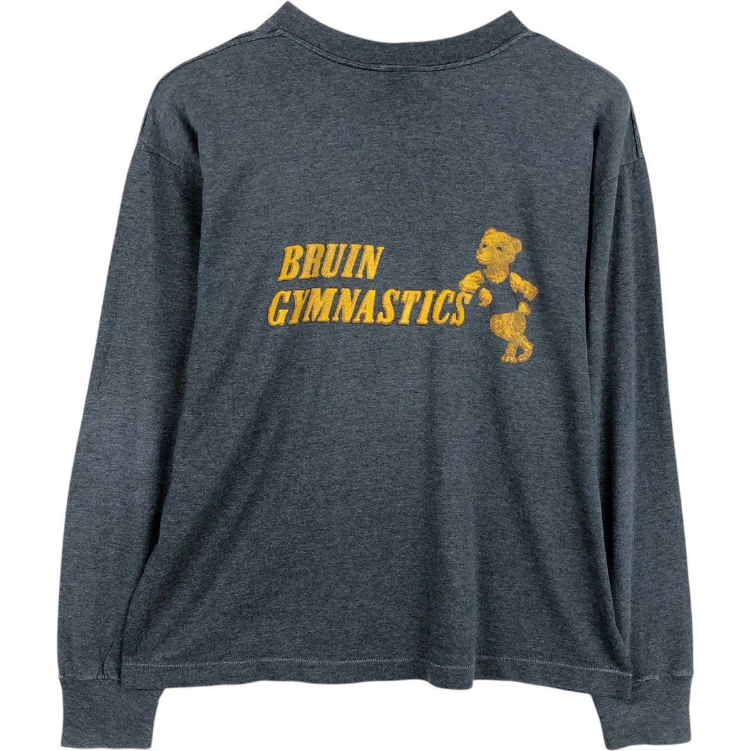 Long-sleeved T-shirt, Men's size L (approx.), Vintage unclear Charcoal Vintage Second Hand