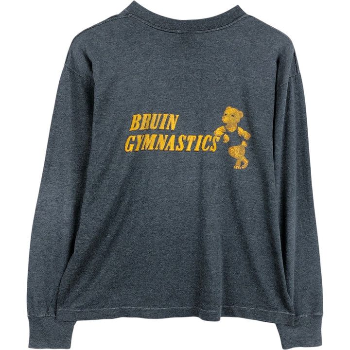 Long-sleeved T-shirt, Men's size L (approx.), Vintage unclear Charcoal Vintage Second Hand