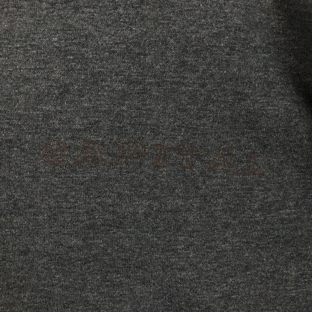 Long-sleeved T-shirt, Men's size L (approx.), Vintage unclear Charcoal Vintage Second Hand