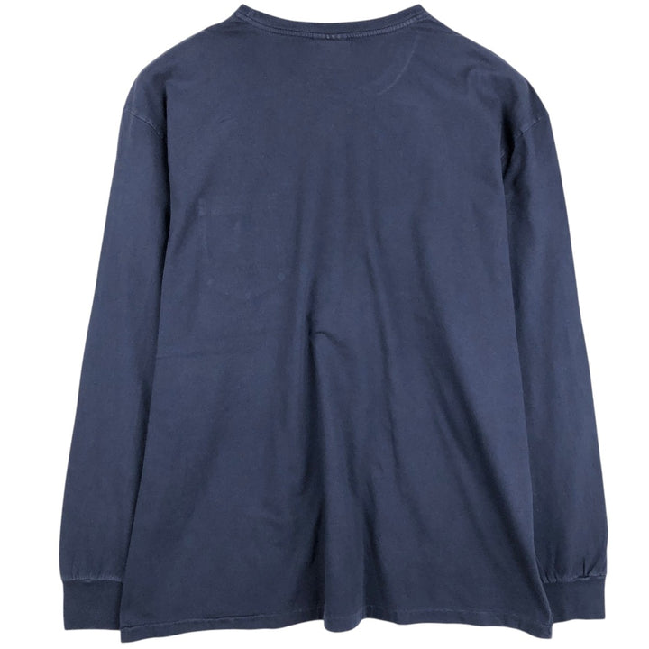Ralph Lauren POLO by Ralph Lauren long-sleeved T-shirt, men's size XL cotton navy blue type Vintage Second Hand