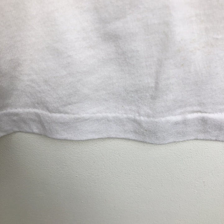 90'S Screen Stars BEAST Long-Sleeve T-Shirt, Made in USA, Men's Size L (Equivalent), Vintage cotton white type Vintage Second Hand