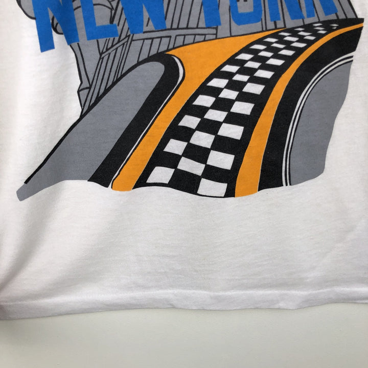 90'S Screen Stars BEAST Long-Sleeve T-Shirt, Made in USA, Men's Size L (Equivalent), Vintage cotton white type Vintage Second Hand
