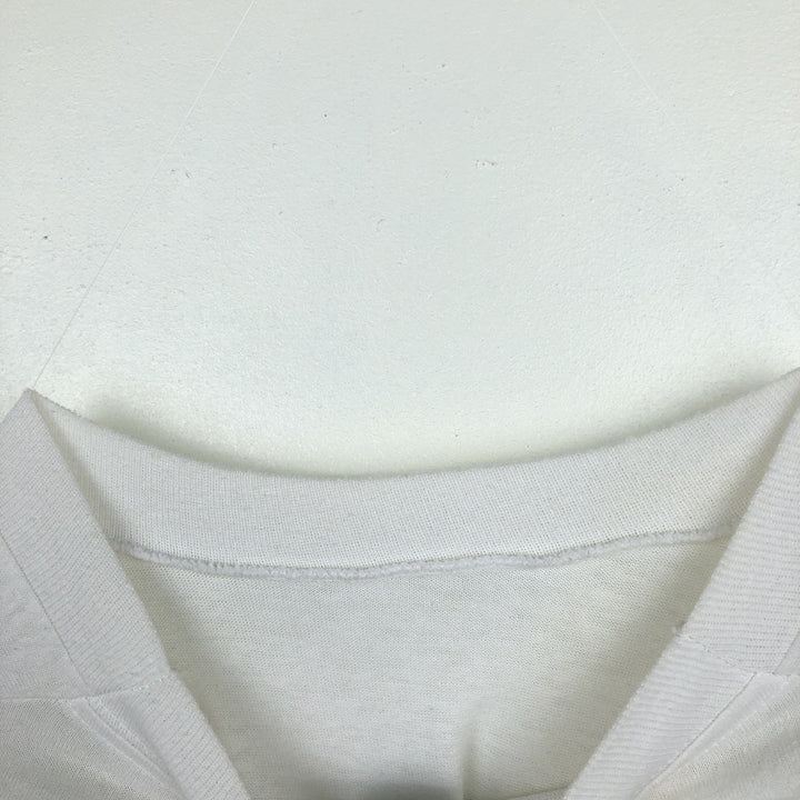 90'S Screen Stars BEAST Long-Sleeve T-Shirt, Made in USA, Men's Size L (Equivalent), Vintage cotton white type Vintage Second Hand