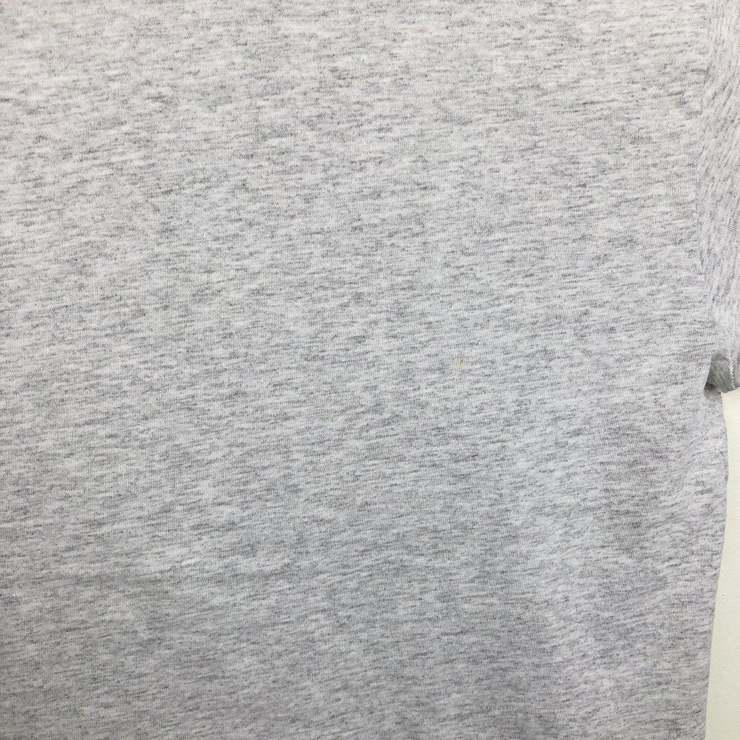 90'S Anvil PRE-SHRUN Animal Pattern Long-Sleeve T-Shirt, Made in USA, Men's Size L (Equivalent), Vintage cotton gray type Vintage Second Hand