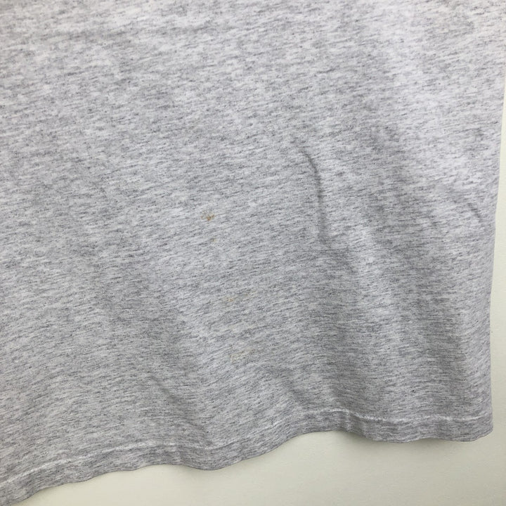90'S Anvil PRE-SHRUN Animal Pattern Long-Sleeve T-Shirt, Made in USA, Men's Size L (Equivalent), Vintage cotton gray type Vintage Second Hand