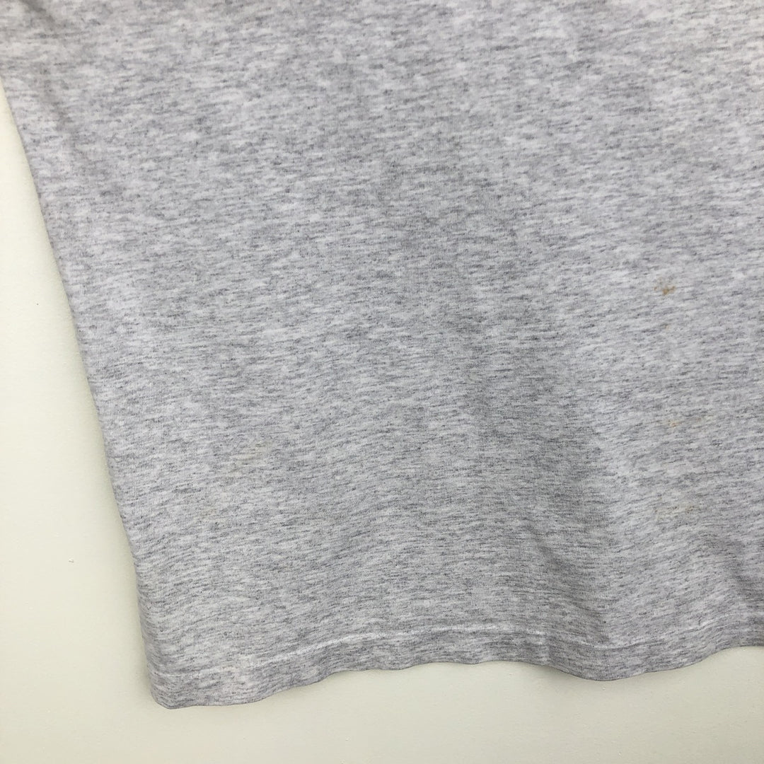 90'S Anvil PRE-SHRUN Animal Pattern Long-Sleeve T-Shirt, Made in USA, Men's Size L (Equivalent), Vintage cotton gray type Vintage Second Hand