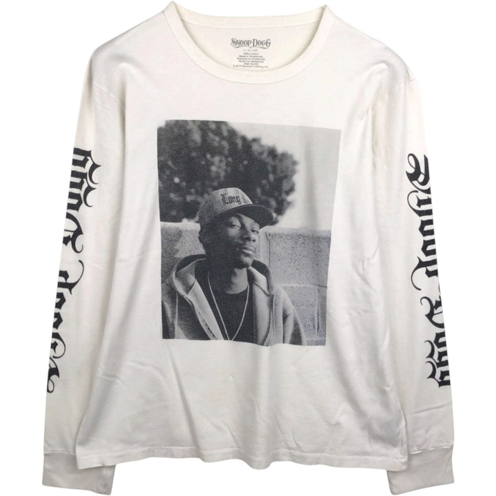 SNOOP DOGG Snoop Dogg Long Sleeve Rap T-Shirt Men's Size L cotton white type Vintage Second Hand