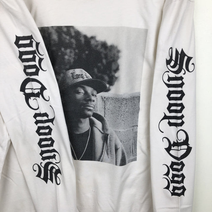 SNOOP DOGG Snoop Dogg Long Sleeve Rap T-Shirt Men's Size L cotton white type Vintage Second Hand
