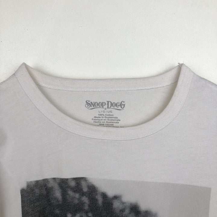 SNOOP DOGG Snoop Dogg Long Sleeve Rap T-Shirt Men's Size L cotton white type Vintage Second Hand