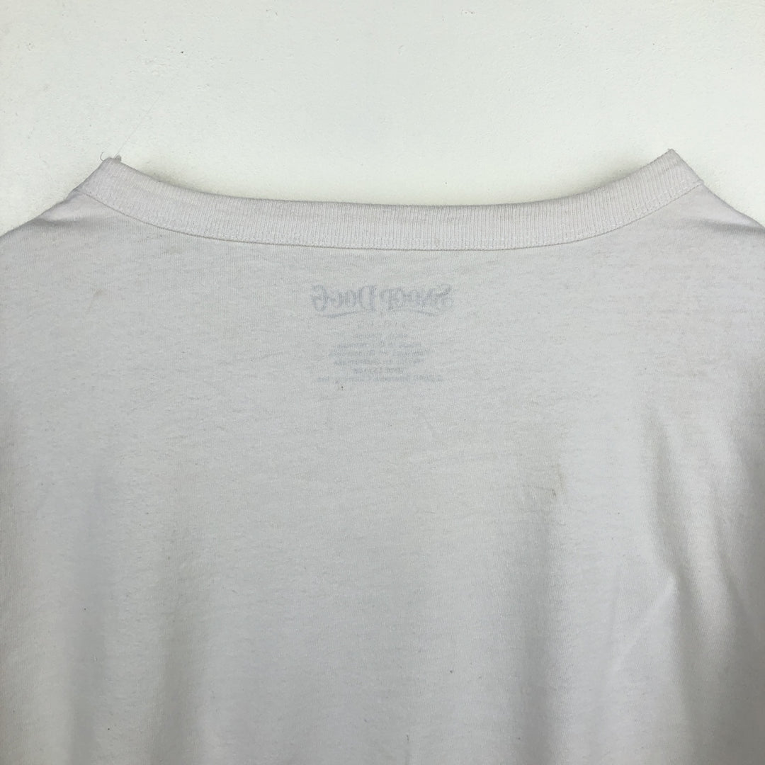 SNOOP DOGG Snoop Dogg Long Sleeve Rap T-Shirt Men's Size L cotton white type Vintage Second Hand