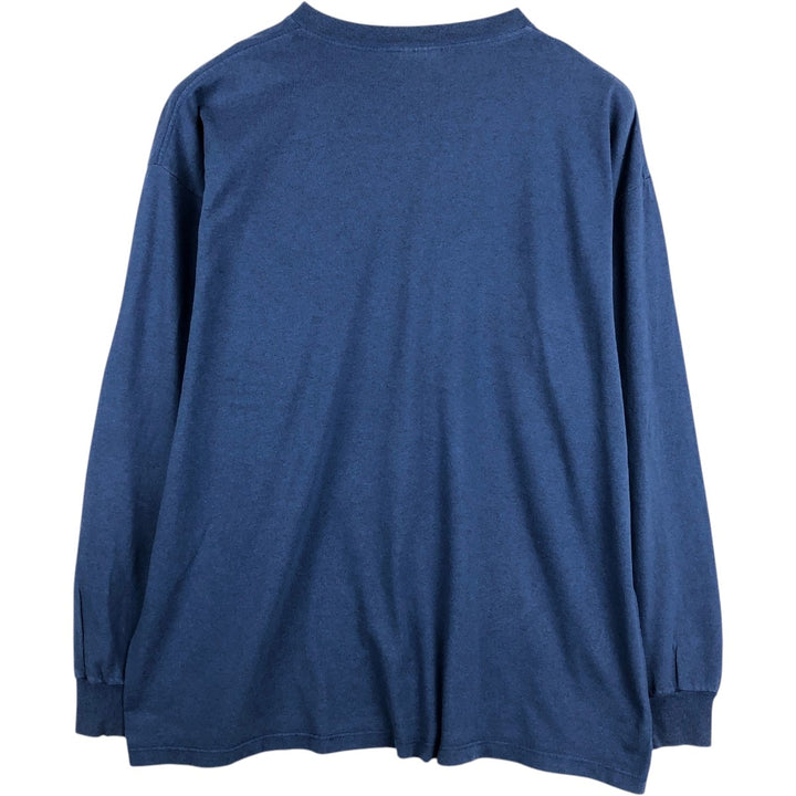 Vintage 90'S Adidas long-sleeved T-shirt, Made in USA, Men's XL cotton blue type Vintage Second Hand