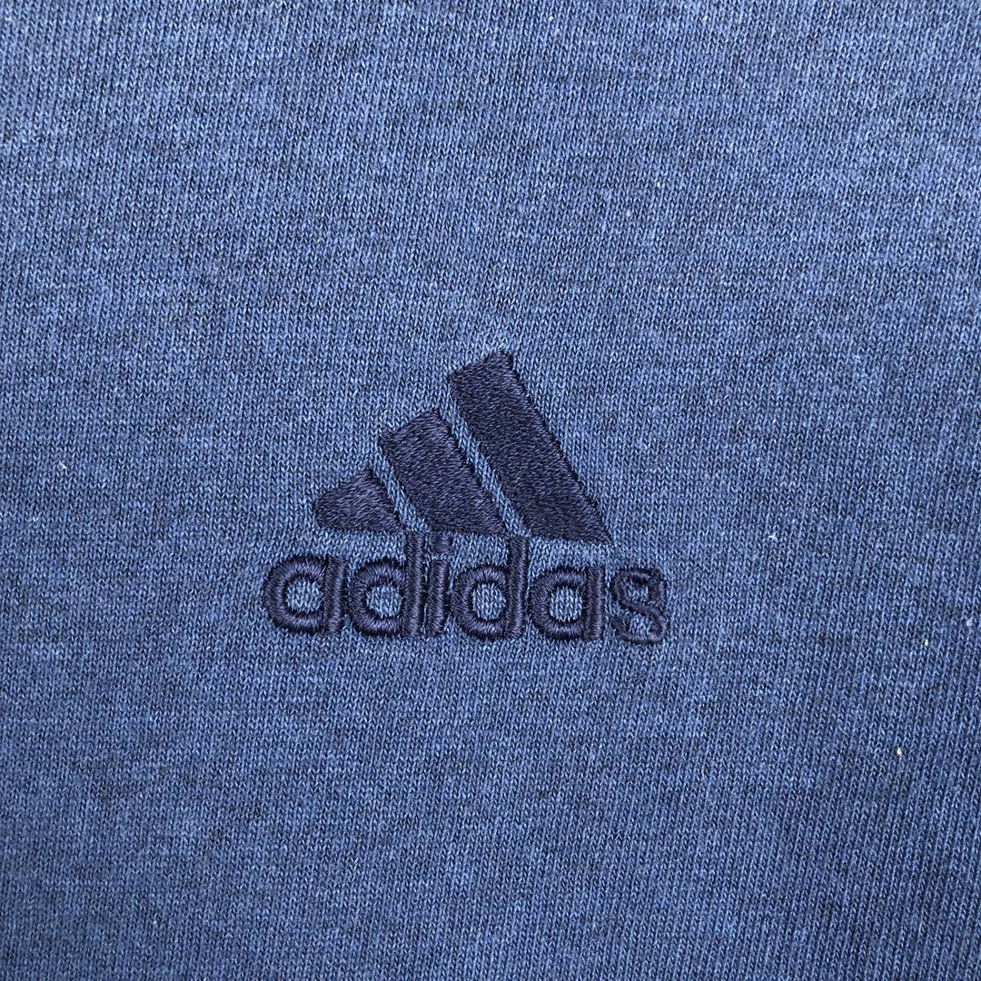 Vintage 90'S Adidas long-sleeved T-shirt, Made in USA, Men's XL cotton blue type Vintage Second Hand