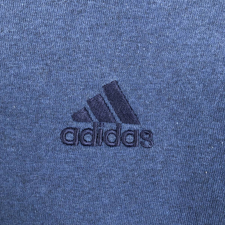 Vintage 90'S Adidas long-sleeved T-shirt, Made in USA, Men's XL cotton blue type Vintage Second Hand