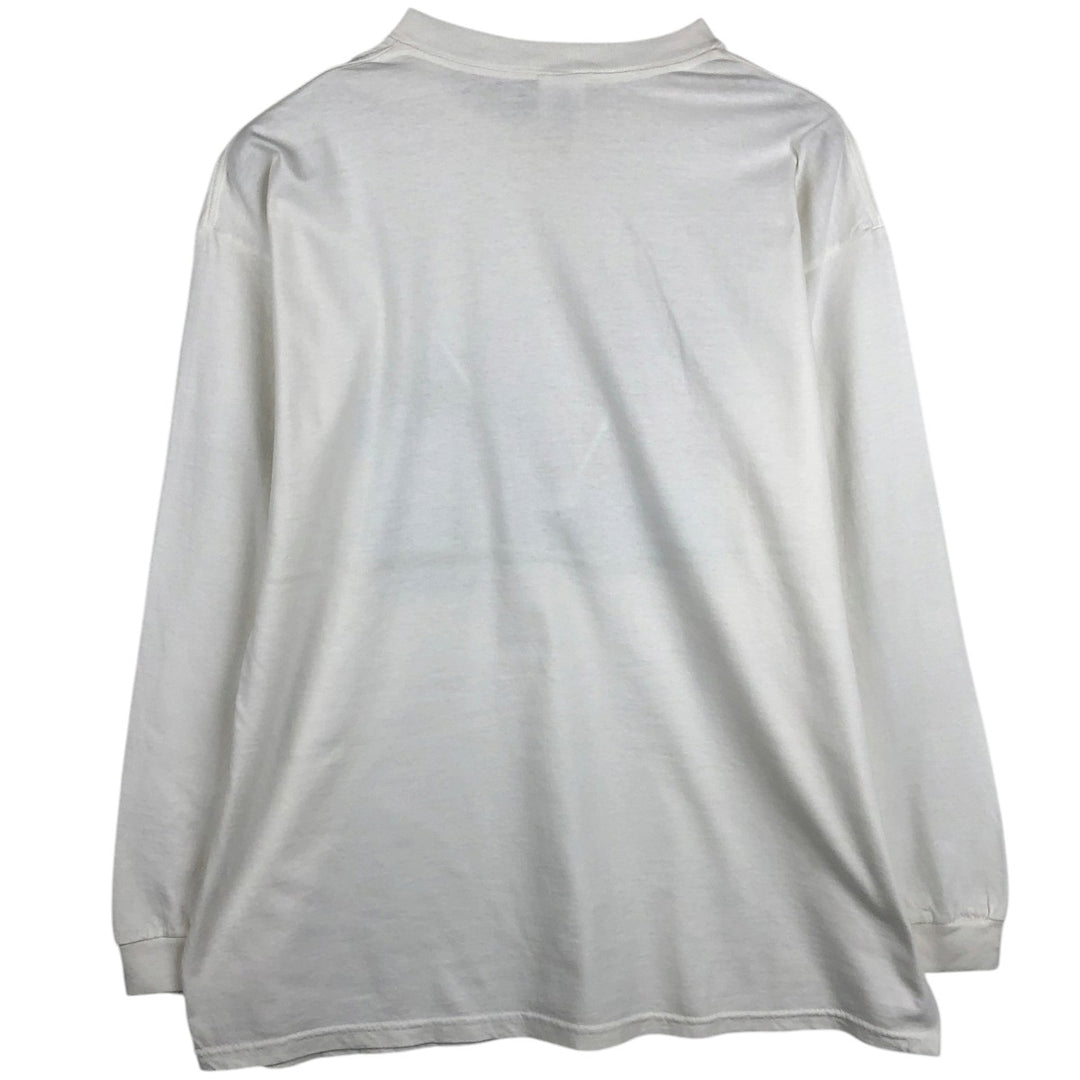Delta PRO WEIGHT Long-Sleeve T-Shirt (Men's XL equivalent) cotton white type Vintage Second Hand