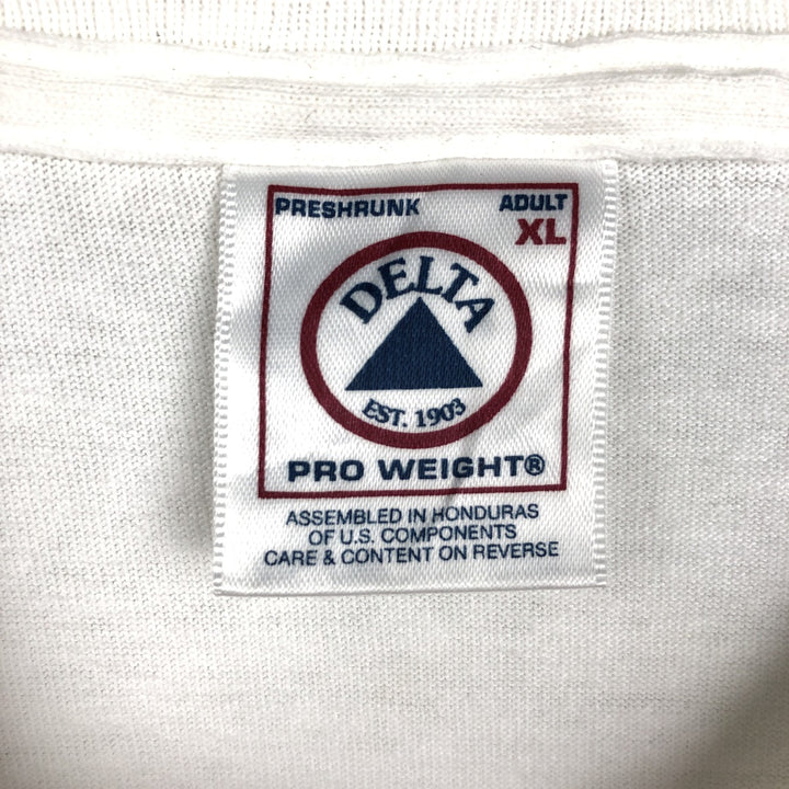 Delta PRO WEIGHT Long-Sleeve T-Shirt (Men's XL equivalent) cotton white type Vintage Second Hand