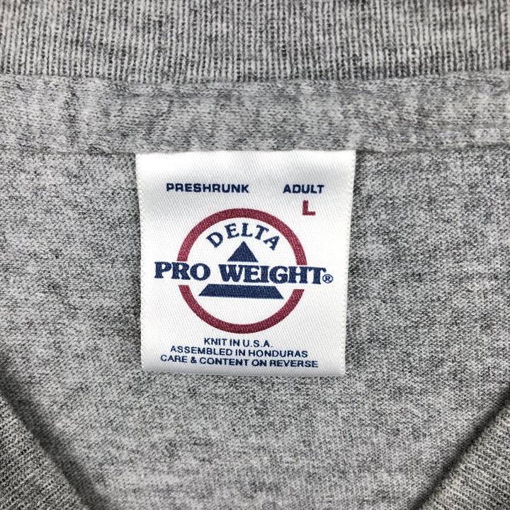 90'S Delta University of Virginia College Long-Sleeve T-Shirt, Men's Size L (Equivalent), Vintage cotton gray type Vintage Second Hand