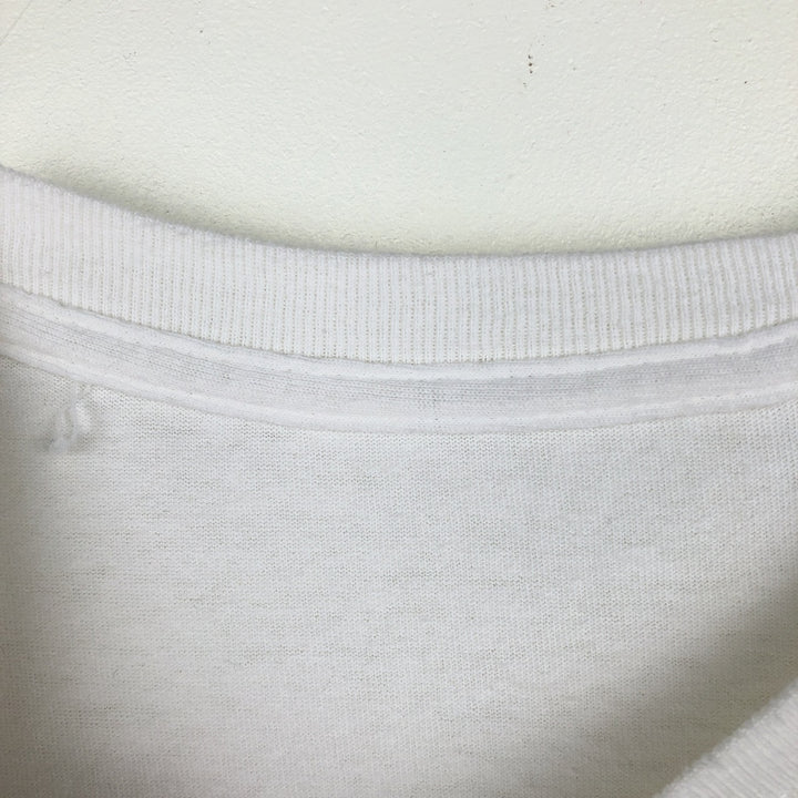 BUDWEISER Long-Sleeve T-Shirt (Men's Size L) unclear white type Vintage Second Hand