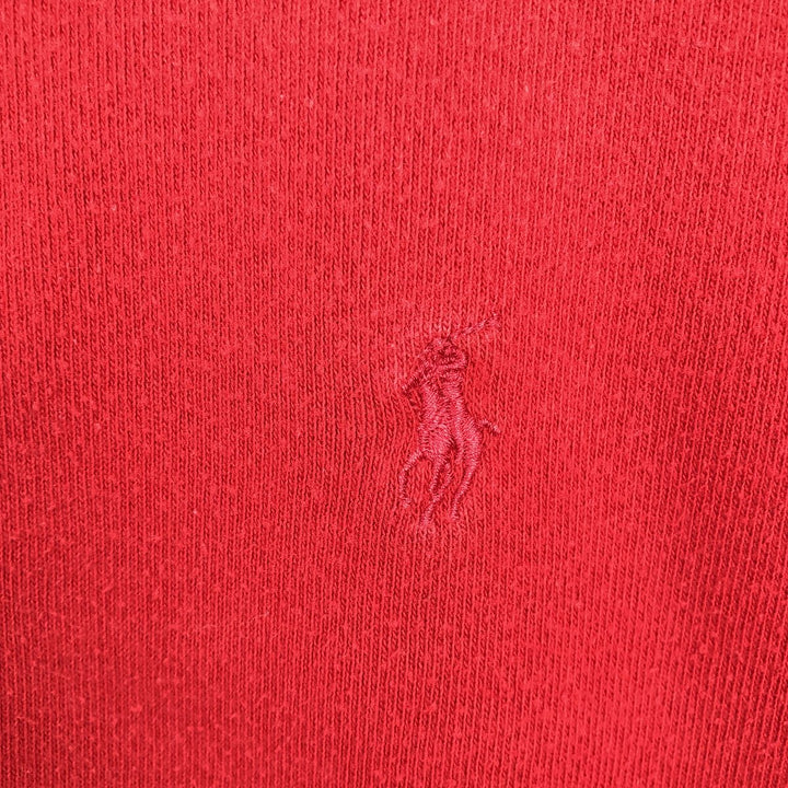 90'S Ralph Lauren POLO by Ralph Lauren Long-Sleeve T-Shirt, Men's Size M (approx.), Henley Neck, Vintage cotton red type Vintage Second Hand