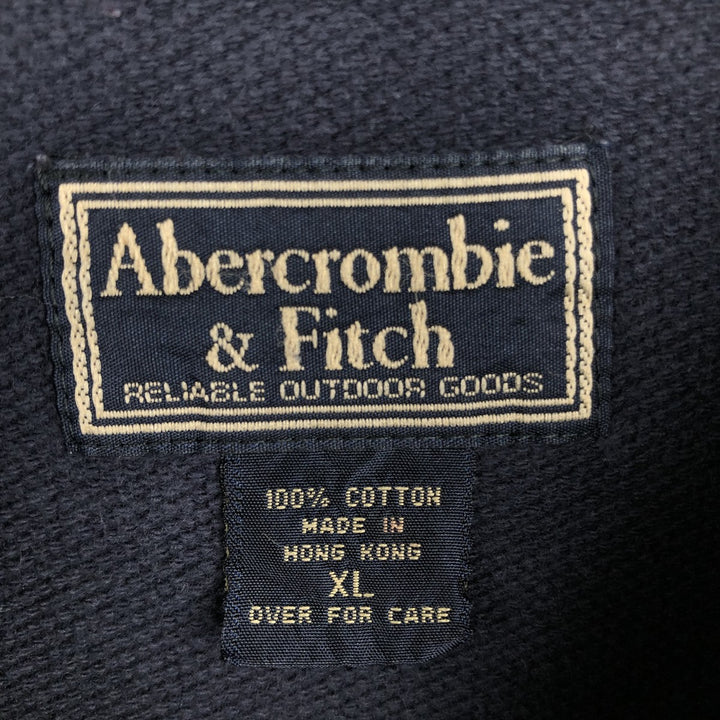 Abercrombie & Fitch Long-Sleeve T-Shirt (Men's XL equivalent) cotton Charcoal Vintage Second Hand