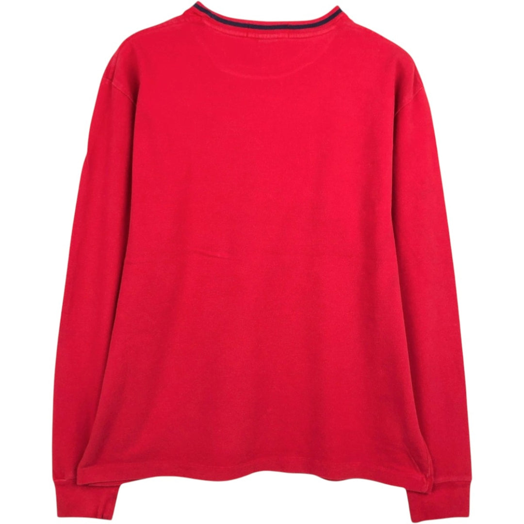 Vintage 90'S Ralph Lauren POLO by Ralph Lauren long-sleeved T-shirt, size L, men's cotton red type Vintage Second Hand