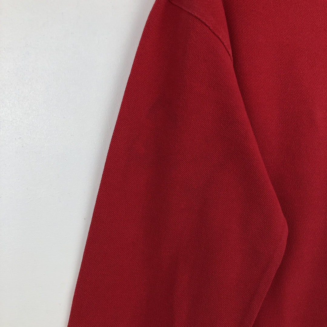 Vintage 90'S Ralph Lauren POLO by Ralph Lauren long-sleeved T-shirt, size L, men's cotton red type Vintage Second Hand