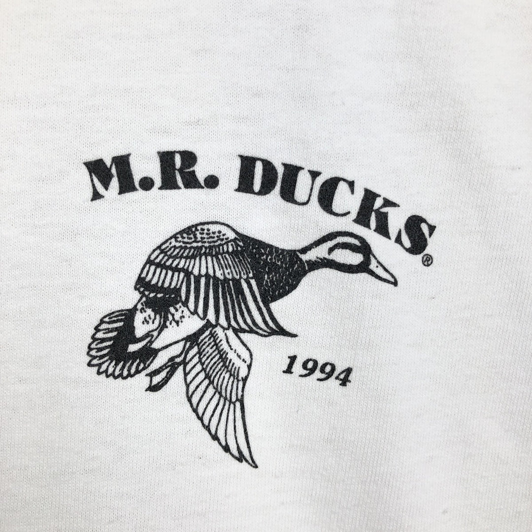 90'S Fruit of the Loom Long-Sleeve T-Shirt, Made in USA, Men's XXL equivalent, Vintage cotton white type Vintage Second Hand