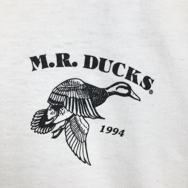 90'S Fruit of the Loom Long-Sleeve T-Shirt, Made in USA, Men's XXL equivalent, Vintage cotton white type Vintage Second Hand