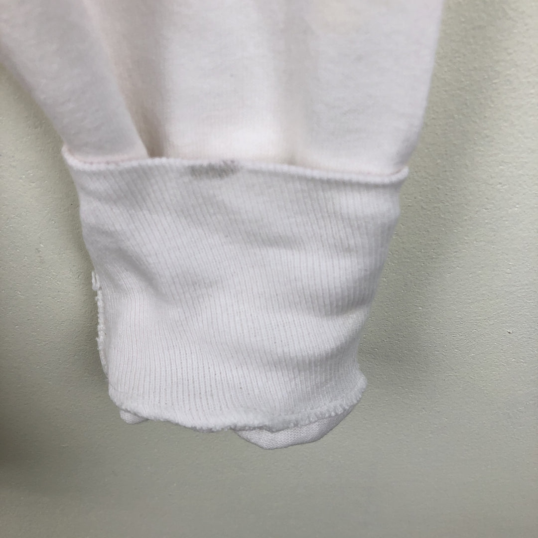 90'S Fruit of the Loom Long-Sleeve T-Shirt, Made in USA, Men's XXL equivalent, Vintage cotton white type Vintage Second Hand