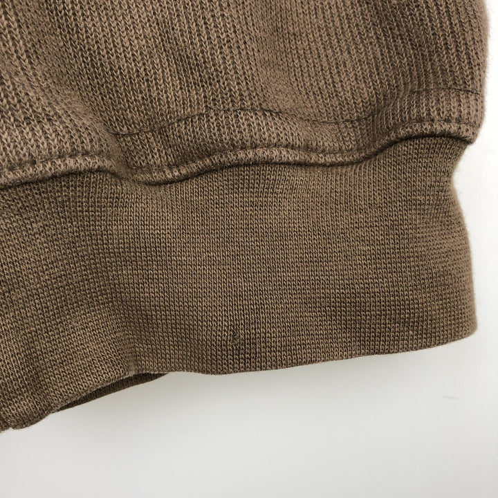 90'S Columbia V-neck sweatshirt, men's size L (approx.), vintage. cotton Khaki type Vintage Second Hand