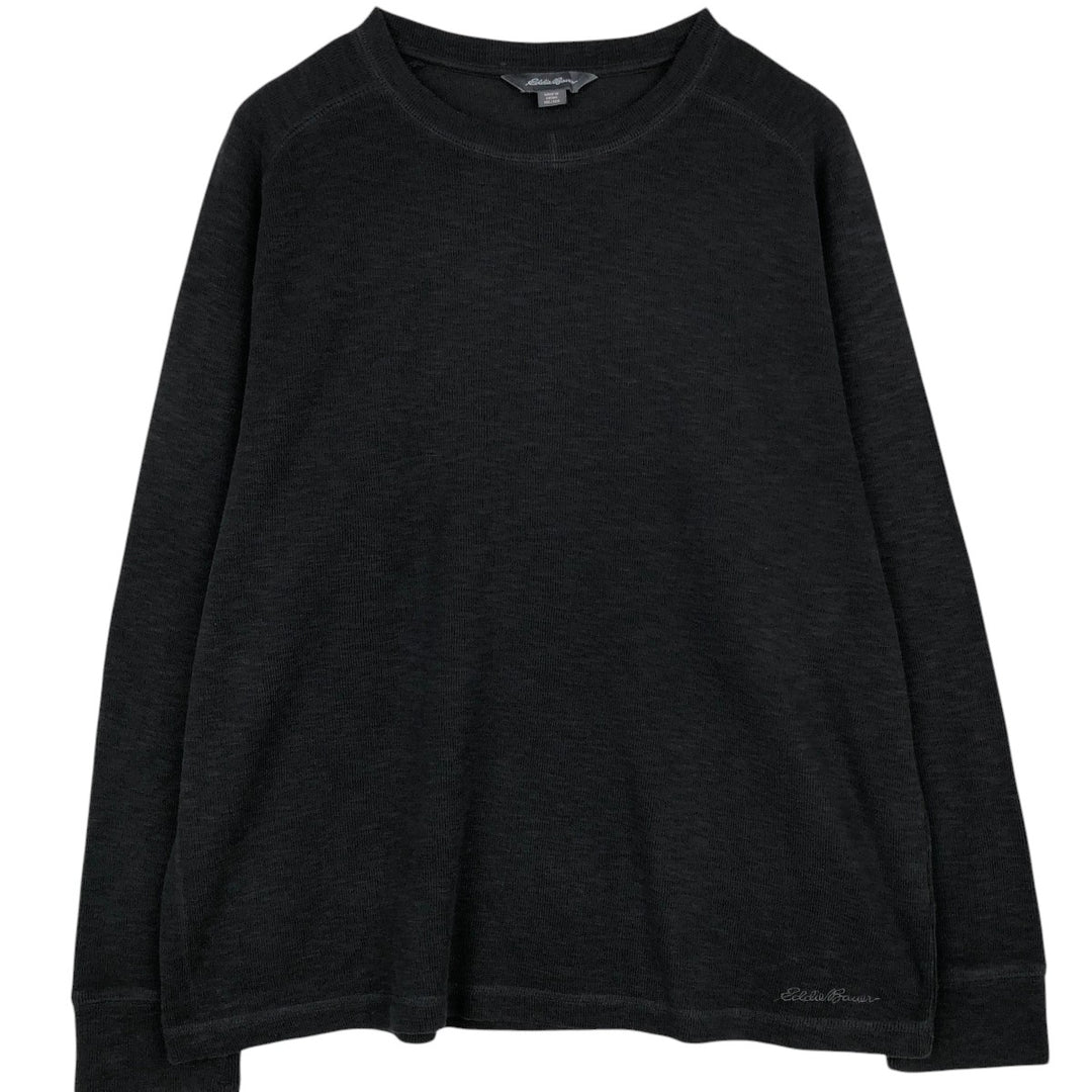 Eddie Bauer sweatshirt, men's size XXL equivalent. cotton black type Vintage Second Hand