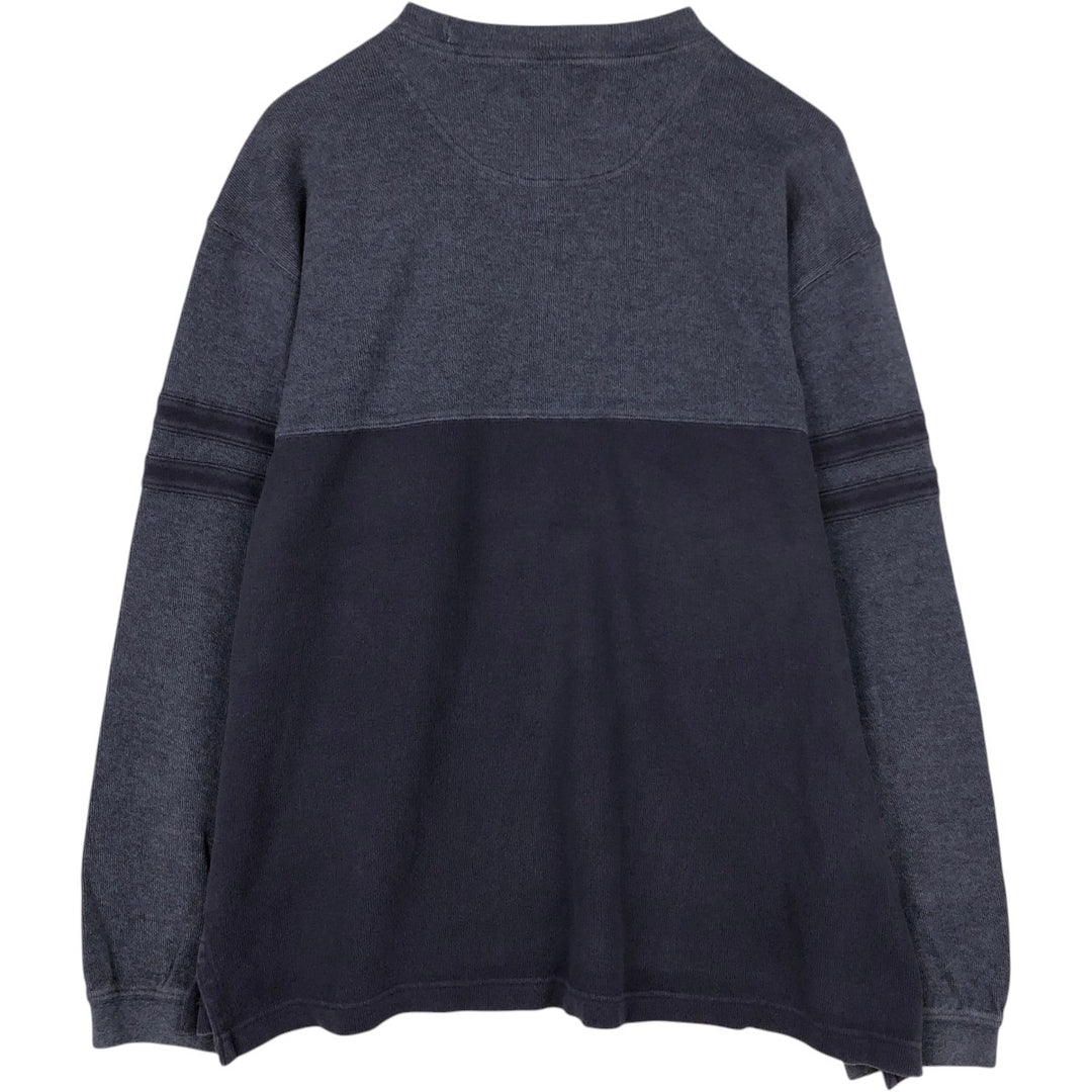 Eddie Bauer sweatshirt, men's size L (approx.) cotton navy blue type Vintage Second Hand