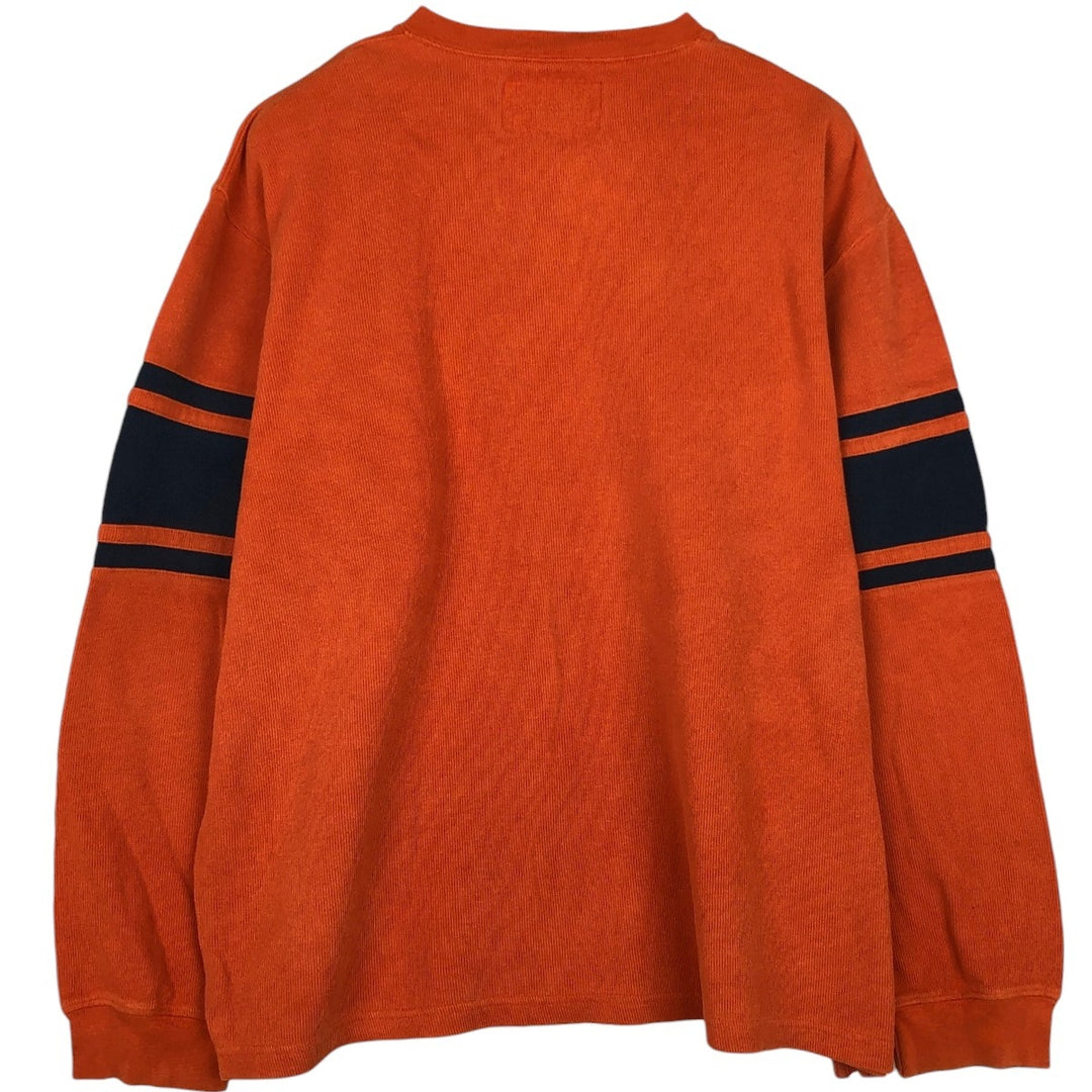 Abercrombie and Fitch V-neck sweatshirt, men's size L (approx.) cotton orange type Vintage Second Hand