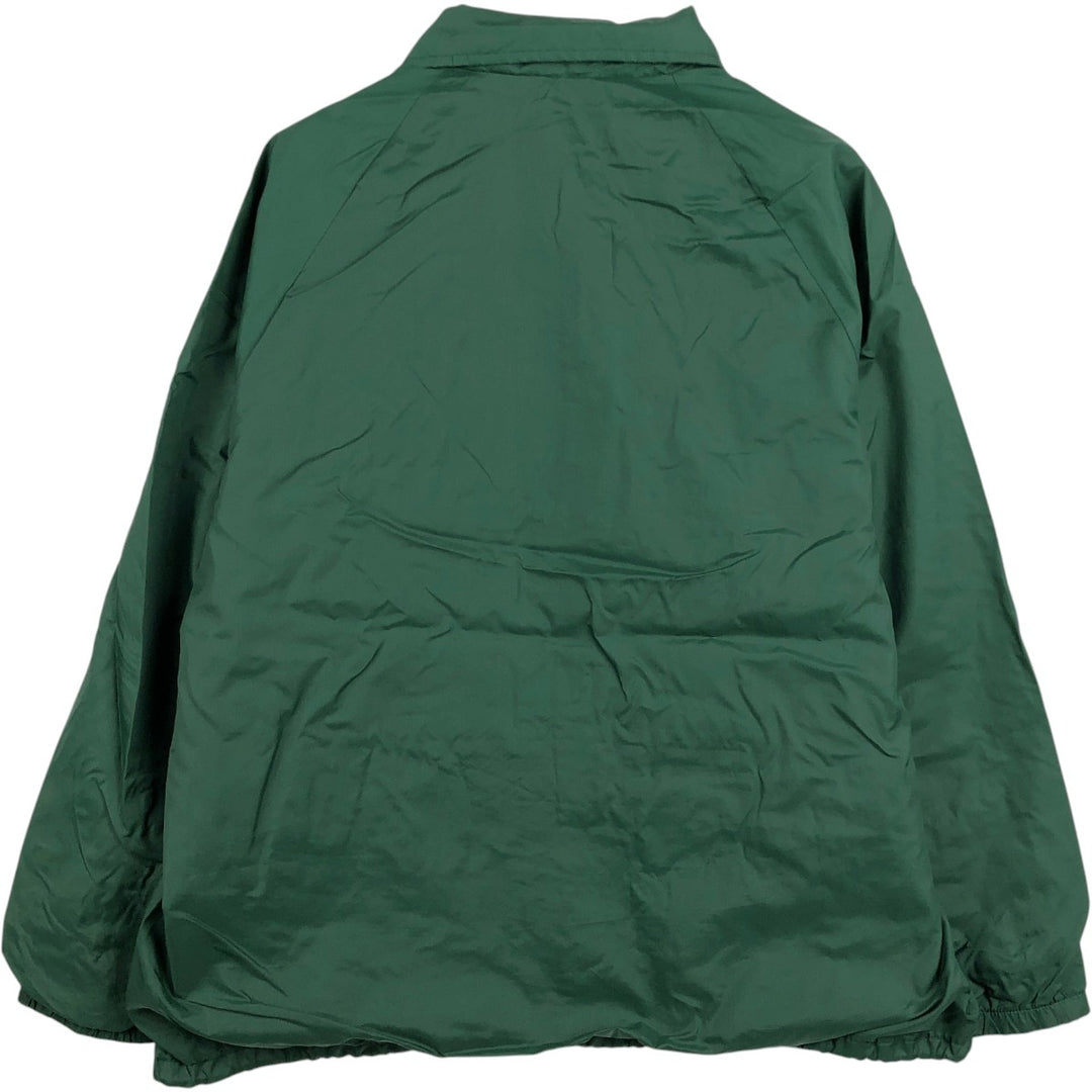 80s-90'S Sportsmaster Coach Jacket, Made in USA, Men's XL equivalent, Vintage unclear green type Vintage Second Hand