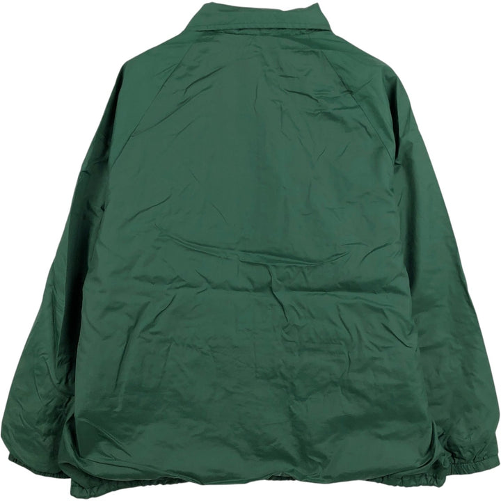 80s-90'S Sportsmaster Coach Jacket, Made in USA, Men's XL equivalent, Vintage unclear green type Vintage Second Hand