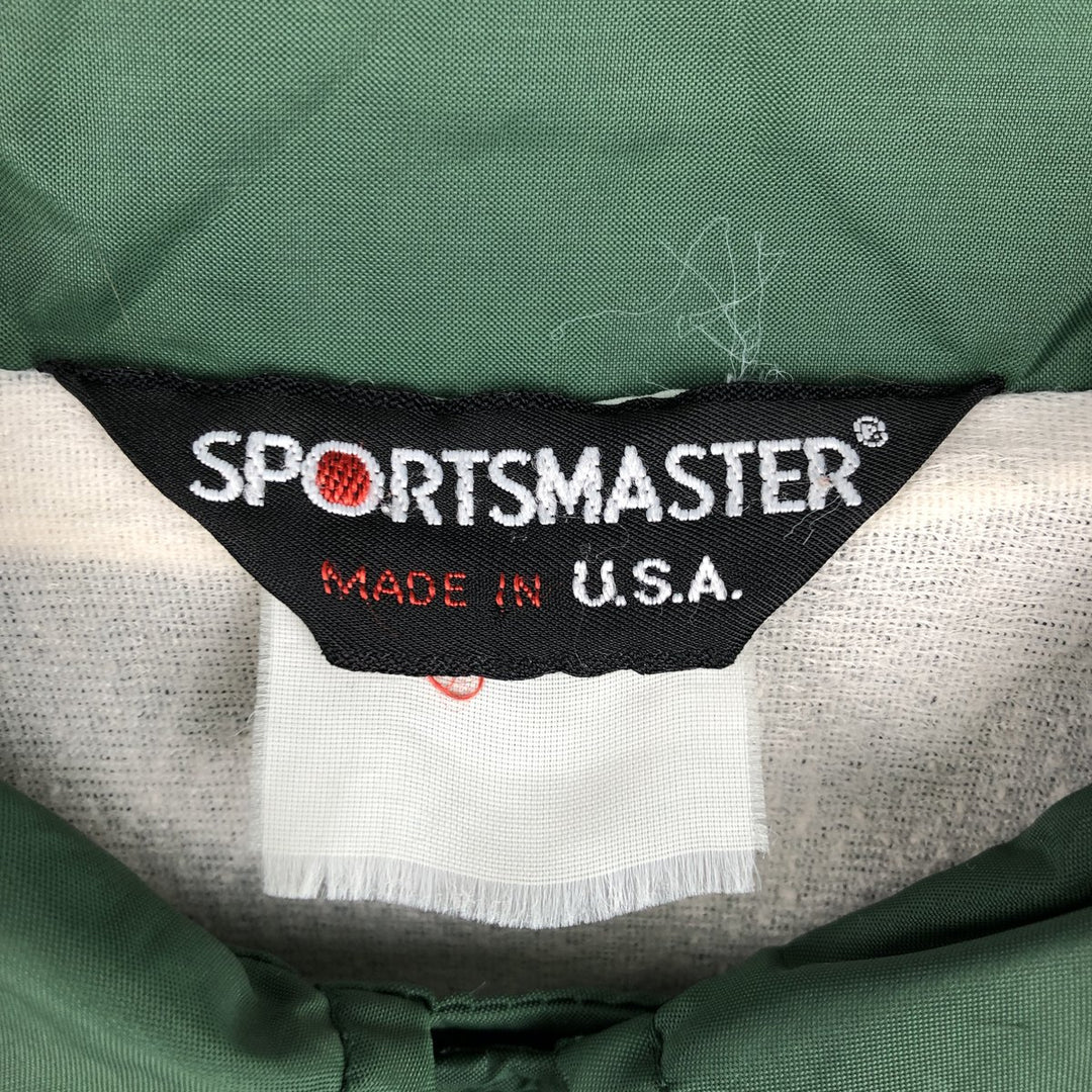 80s-90'S Sportsmaster Coach Jacket, Made in USA, Men's XL equivalent, Vintage unclear green type Vintage Second Hand