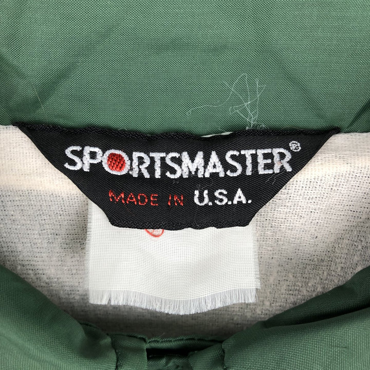 80s-90'S Sportsmaster Coach Jacket, Made in USA, Men's XL equivalent, Vintage unclear green type Vintage Second Hand