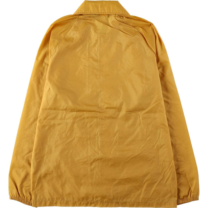 1960s-1970'S Coach Jacket, Made in USA, Men's Size L (approx.), Vintage Nylon yellow type Vintage Second Hand