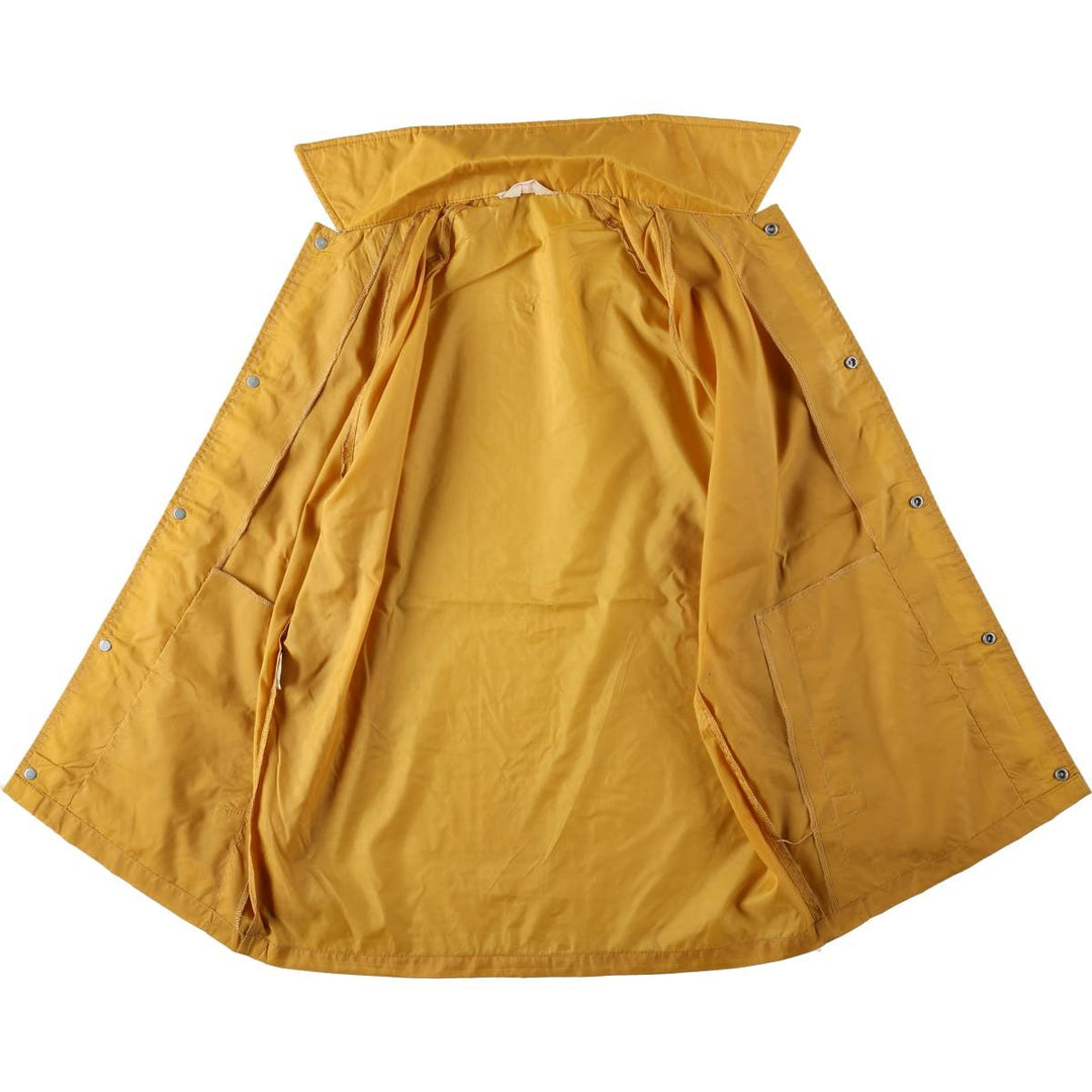 1960s-1970'S Coach Jacket, Made in USA, Men's Size L (approx.), Vintage Nylon yellow type Vintage Second Hand