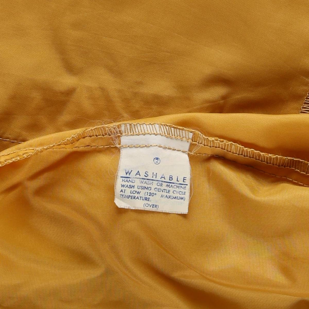1960s-1970'S Coach Jacket, Made in USA, Men's Size L (approx.), Vintage Nylon yellow type Vintage Second Hand