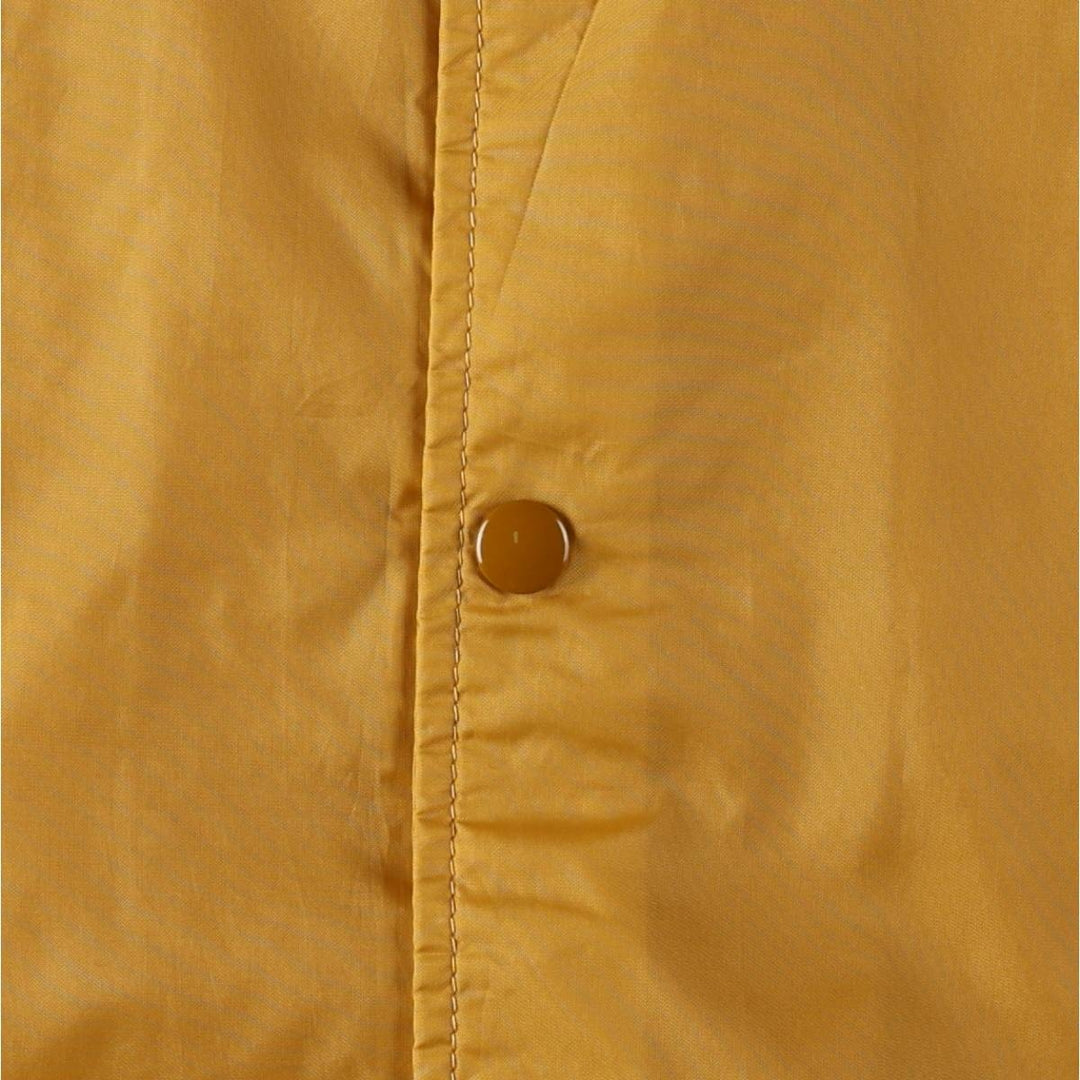 1960s-1970'S Coach Jacket, Made in USA, Men's Size L (approx.), Vintage Nylon yellow type Vintage Second Hand