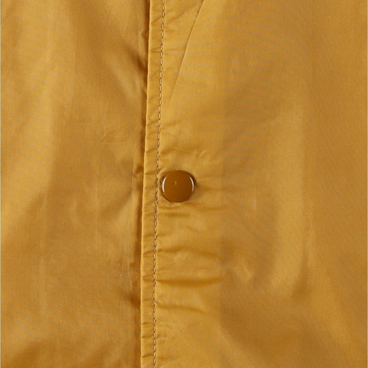 1960s-1970'S Coach Jacket, Made in USA, Men's Size L (approx.), Vintage Nylon yellow type Vintage Second Hand