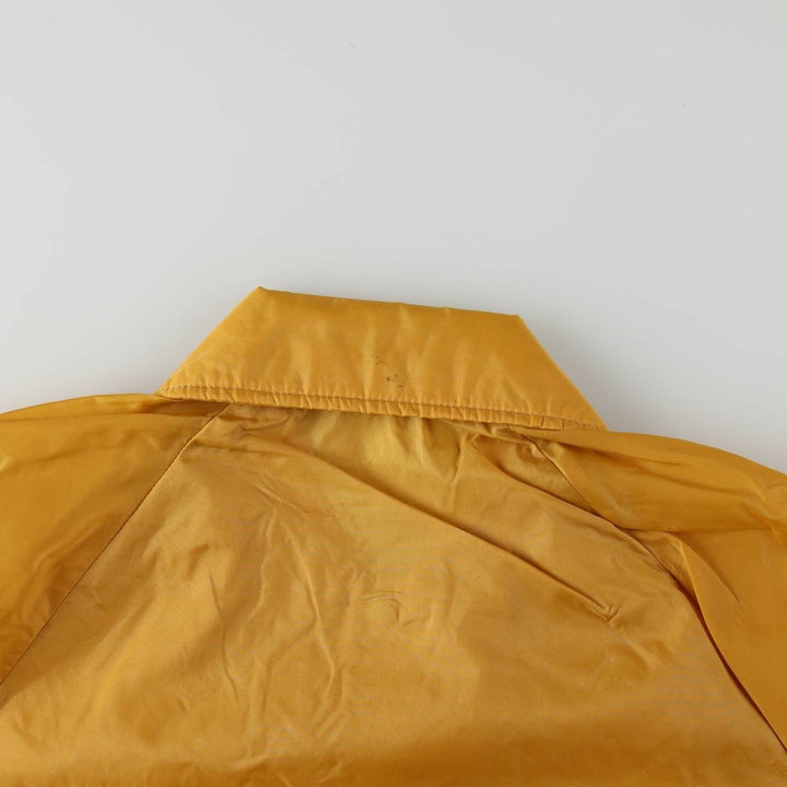 1960s-1970'S Coach Jacket, Made in USA, Men's Size L (approx.), Vintage Nylon yellow type Vintage Second Hand