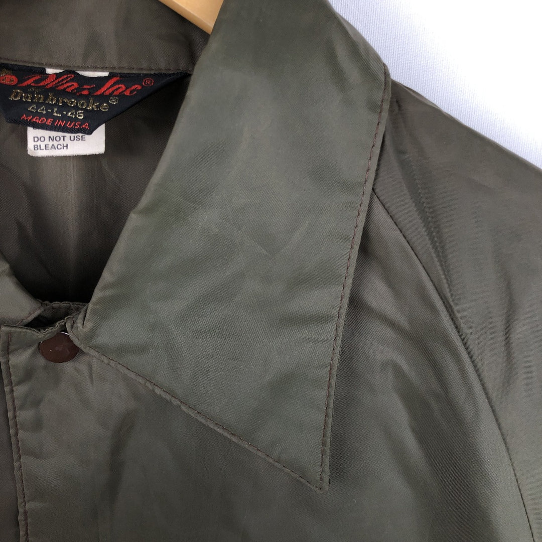 80s-90'S Dunbrooke Pla-Jac Coach Jacket, Made in USA, Men's Size L (approx.), Vintage unclear Khaki type Vintage Second Hand